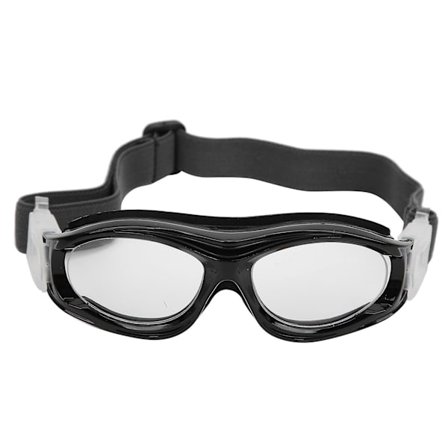 Lasten ulkoilmakäyttöön tarkoitetut iskunkestävät ja räjähdyssuojatut koripallolasit, mustat