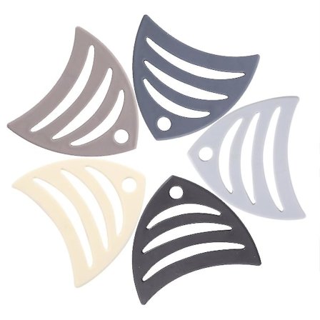 5 kpl Piirrettyjen Kalojen Muotoisia Silikonimattoja Käyttökelpoisia Pöytätarvikkeita Alusmattoja Lämpöä Kestäviä Mattoja Kotiin Keittiön Pöytään