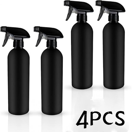 4 stk. tom sprayflaske 500 ml, kompatibel med planter, rengøring, havearbejde, kosmetik