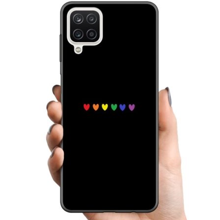 Samsung Galaxy A12 TPU Mobilcover Stolt Hjerter
