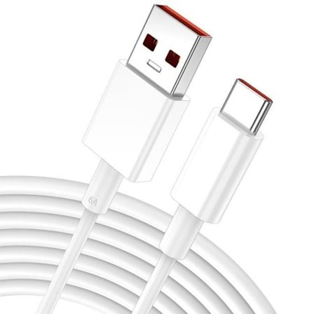 USB-C-kabel 6A Snabbladdning för Xiaomi 15, 14, 14 Pro, 13T, 13, 12, 12T Pro, Redmi 12, Redmi Note 12 Pro 4G-5G, Note 11-10-9-8