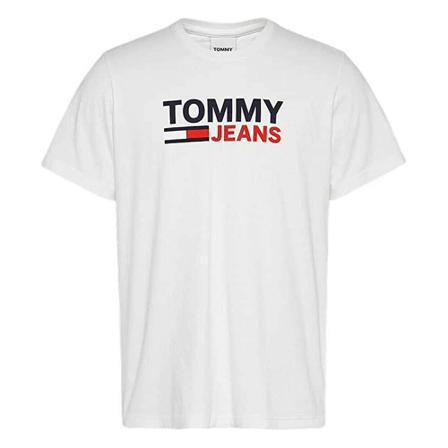 Tommy Jeans Short sleeve t -shirt Dm0Dm15379Ybr Hvid, Herre