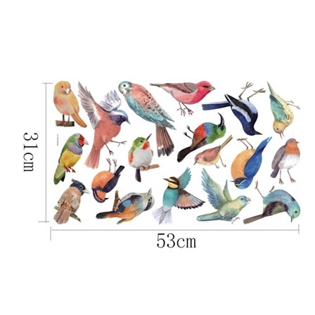 Små fugler (små) veggklistremerker veggklistremerker soverom barn Nu