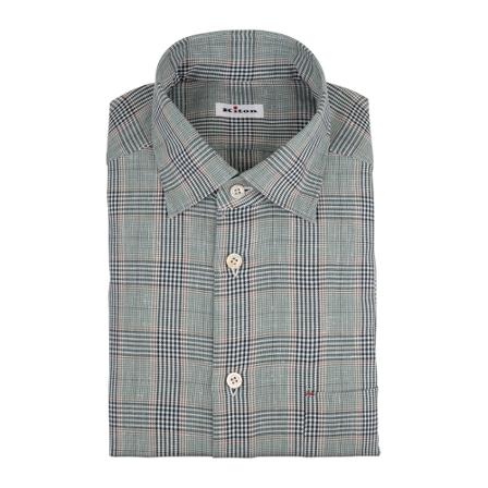 Kiton, Shirts Groen, Heren, Maat:XL