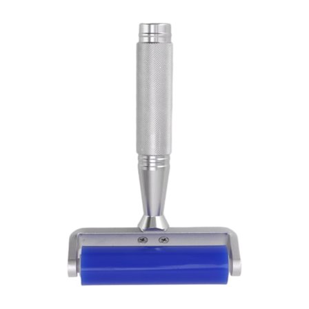 Blå silikon manuell roller statisk rengöringsverktyg Sticky roller för skärmfilm Hårdammborttagare Låg viskositet 4 tum