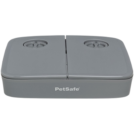 Petsafe - Tidsbestemt fôringsautomat for kjæledyr med 2 måltider - automatisk fôringsautomat - Hund - Matplass & vannautomater for hund - Fôrautomater