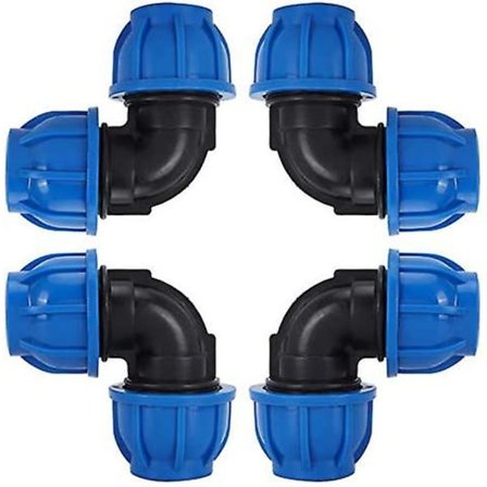 4 st 32 mm vattenledningsslangkoppling PE plast snabbkoppling tillbehör 32