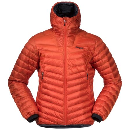 Bergans Senja Down Light Jacket Men's W/Hood Men middle-layer down jackets Orange S