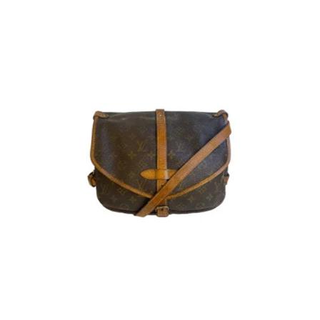 Louis Vuitton Vintage, Pre-owned Saumur 30 Monogram Messenger Bag Bruin, Dames, Maat:ONE Size