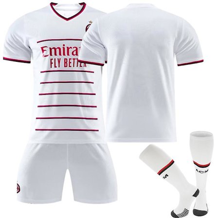 Ac Milan Away Barn Herr Fotbollströja Träningströja Kostym 22/23