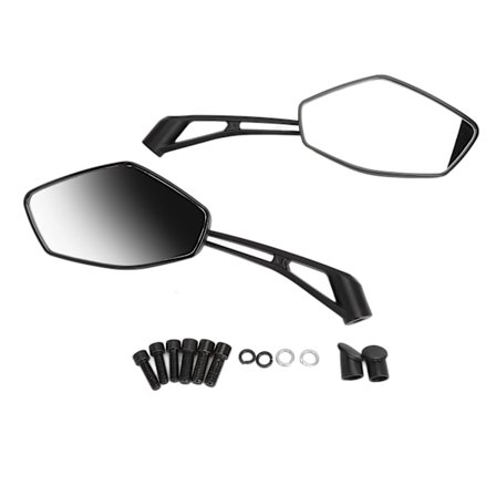 2 stk. Motorcykel Bakspejl Klar Syn Bred Vinkel Stødsikker Styr Sidspejl Universal til Scooter