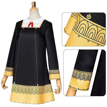 4-10 År Spy X Family Anya Forger Børnepige College Kjole Cosplay Outfit Sæt