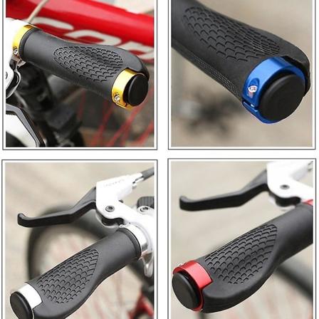 Ergonomiska Gummigrepp för MTB-Styre med Låsande Ändar