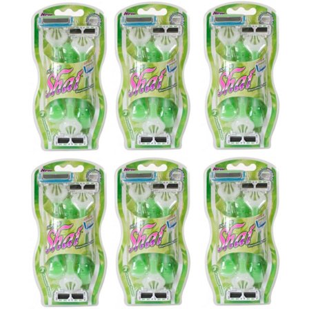 Rakhyvel Dorco Shai 18-pack , 6-bladig för kvinnor,tjejer