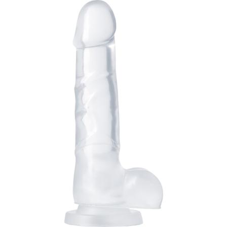 B Yours: Diamond Quartz Dildo, 19 cm, läpinäkyvä Transparent