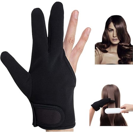 Lämmönkestävät hanskat 2 paria Ammattimaiset kiharakäsineet 3 sormea