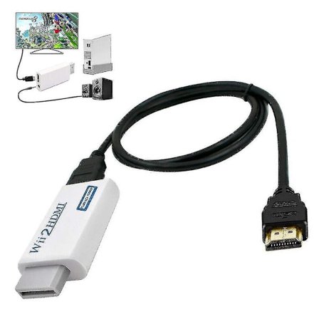 Wii til HDMI Konverter Adapter med 1,5m Højhastighedskonverteringskabel -GSL