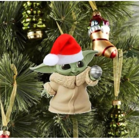 Julgran Baby Yoda Inredningshänge Xmas Party Prop
