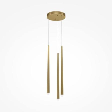 Maytoni Cascade Modern 3-Light Messing Integreret LED 4000K Pendel Loftslampe