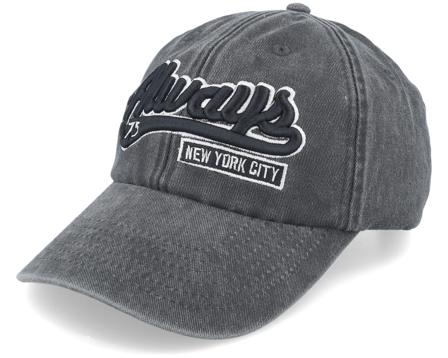 Always New York Washed Black Dad Cap - Iconic