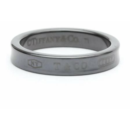 Tiffany & Co. Pre-owned Rings Sort, unisex Vintage Smykker, Størrelse: ONE Size
