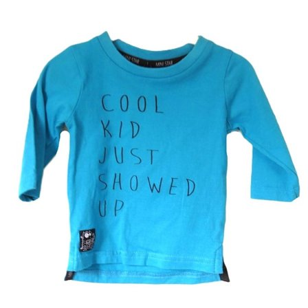 Långärmad t-shirt med text