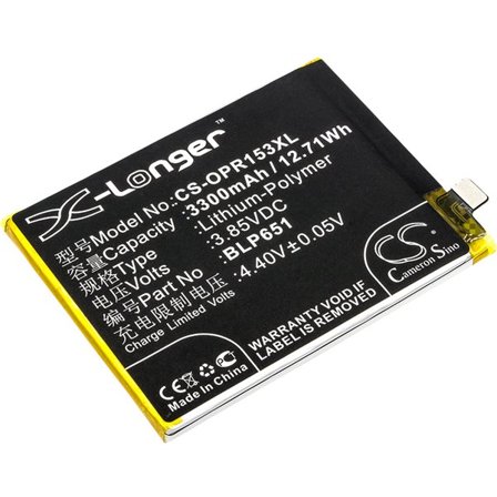 Batteri for SmartPhone, Mobil for OPPO R15 Dream Mirror, R15 Dream Mirror Edition og andre.