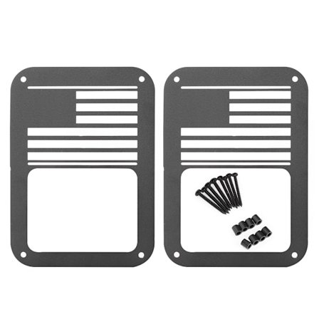 Baglygteafdækning, flad beskyttelse, hul bremselygtebeslag, passer til Jeep Wrangler