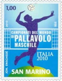 San Marino - Volley VM - Postfrisk frimærke