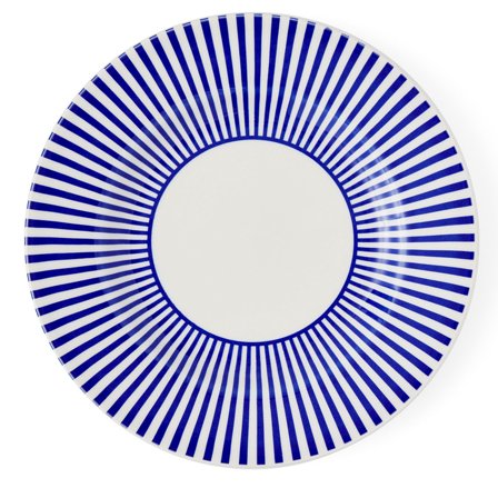 Spode Steccato salattallerken 22 cm' - 'Hvit/blå