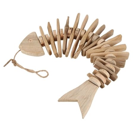 Nordisk Middelhavs Træfisk Dekoration Landlig Amerikansk Restaurant Væg Dekor Vedhæng, Medium