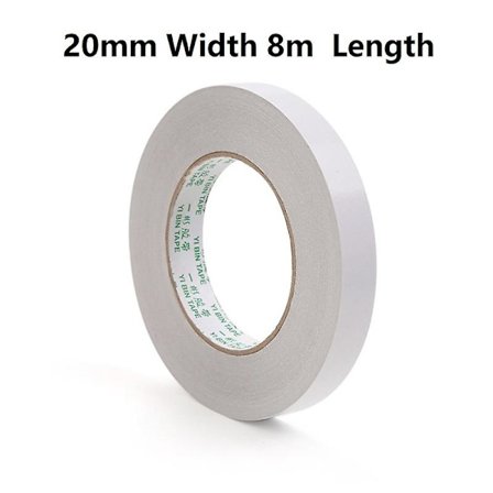 Bredd 5mm~20mm Vit Dubbelsidig Tejp Superstark Självhäftande Tejp DIY Hantverk Presentinslagning Stark