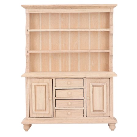 1:12 Miniatyrskap, dukkehusbokhylle, simulering av livsscene, vanlig dukkehus, minitre i tre