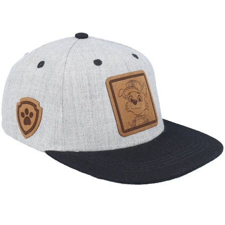 PAW Patrol - "Kids Rocky Engraved Heather Grey Black Snapback " Snapback Grey Cap - @ Hatstore
