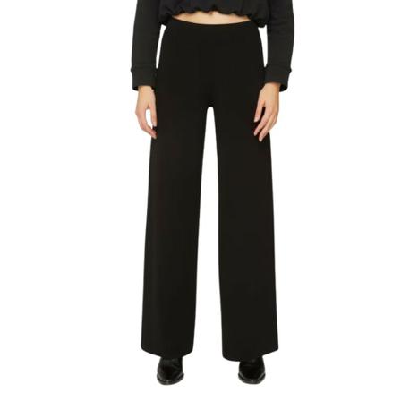 Dondup, Wide Trousers Zwart, Dames, Maat:S