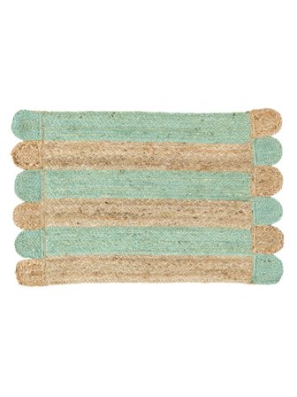 Door Mat Elba Green/Beige