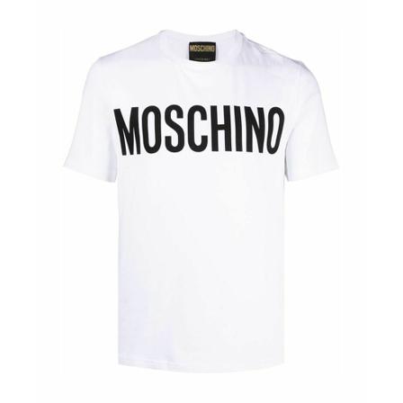 Moschino, T-shirt Biały, Mężczyzna, Rozmiar: S
