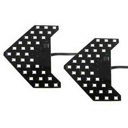 2 stk. 33-SMD sekvensielle LED-piler for bil sidespeil blinklys