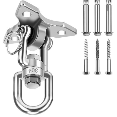 Kattokoukku Ripustusnojatuolin Koukku 360 Pyörivä, Ruostumaton Teräs Ulkokäyttöinen Tuki Jopa 600kgBY