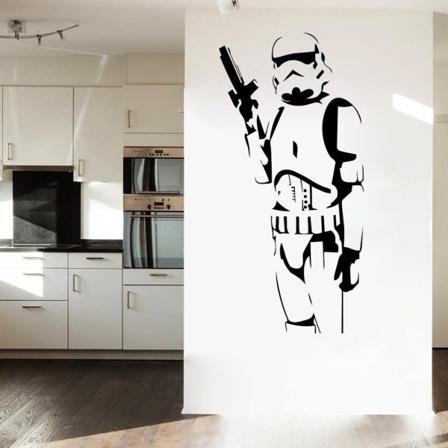 Decor Fashion Produkt Kul Star Wars Barn Elsker Stormtrooper Kunst Vegg Klistremerke Vinyl Klistremerker Dekor Gutter Rom Veggmaleri