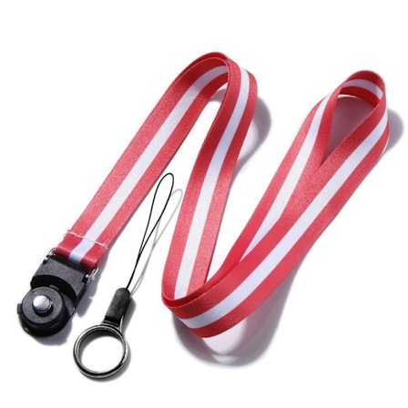 Avtagbar ring och rem med coolt mönster - Vattenmelonsröd