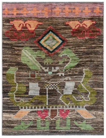 Moroccan Berber - Afghanistan Hand Knotted 144X182 Rug Afghanistan