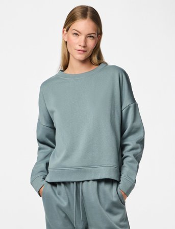 Pieces Pcchilli Ls Sweat Noos Bc - Blue - XL