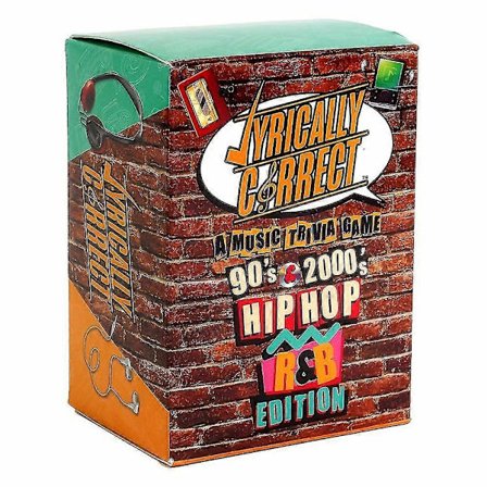 Lyrically Correct 90-talls og 2000-talls Hip Hop og R&B Musikk Trivia Kortspill Gaver