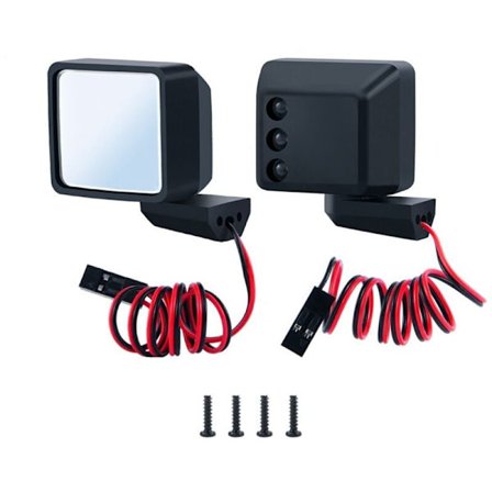 RC-bilens bakspeil med LED-lys for simulerte dekorasjonsdeler på Axial SCX6 1/6