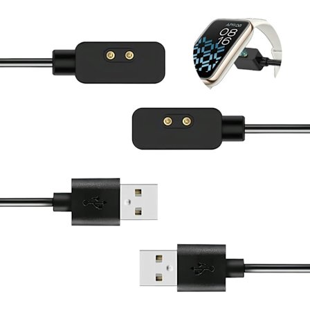 Laddare för Xiaomi Redmi Watch 3/Redmi Watch 2 Lite/Smart Band Pro/Mi Band 7 Pro Svart 2 st