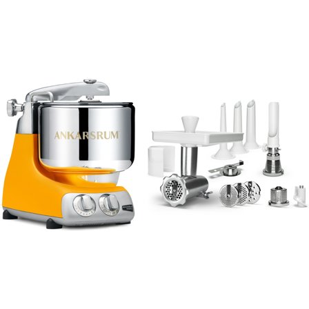 Ankarsrum Assistent Original AKM6230B yleiskone + Lihamylly täydellinen, sun beam