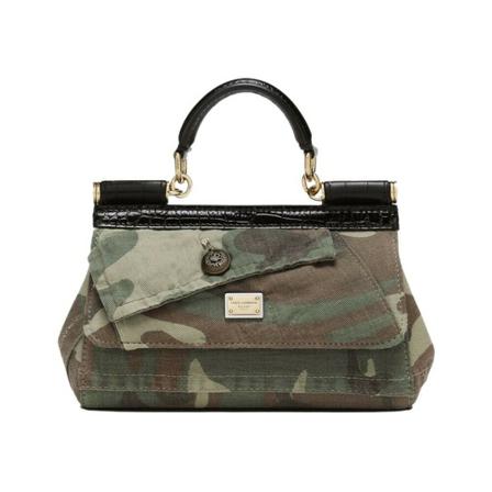 Dolce & Gabbana, Handbags Groen, Dames, Maat:ONE Size,Camouflage