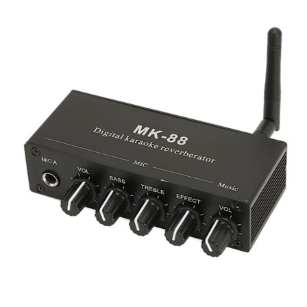 6,5 mm:n karaoke-mikseri, alumiiniseos, kaksoismikrofonitulo, kannettava digitaalinen karaoke-kaikulaite DJ-musiikille, lavalle, KTV:lle