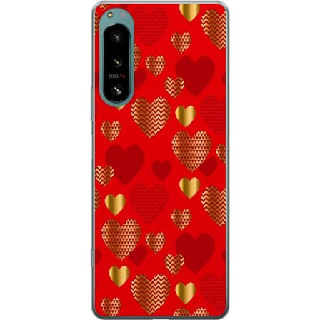 Kompatibelt Mobildeksel til Sony Sony Xperia 5 IV GoldenHearts